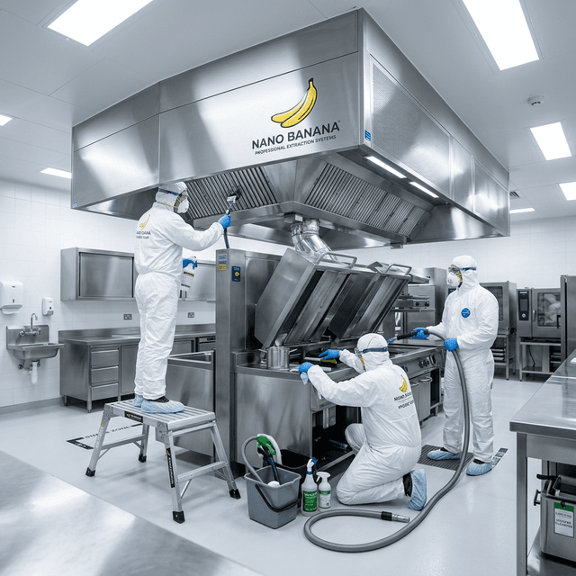 Limpieza técnica profesional en cocina de hospital