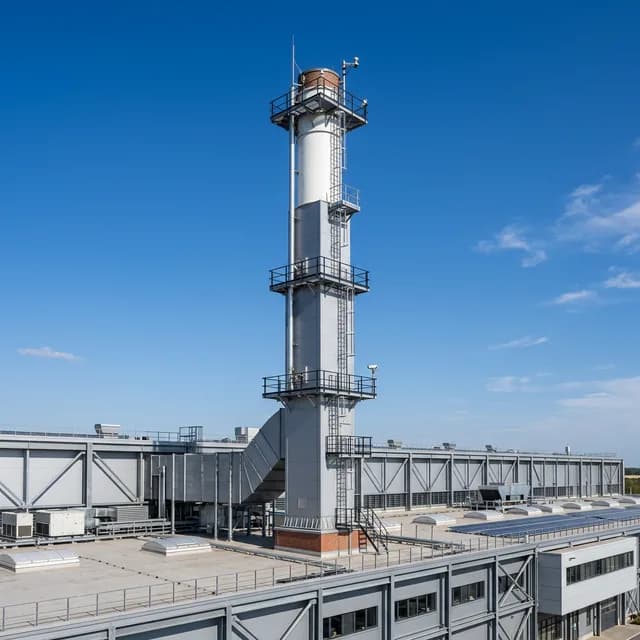 Chimenea industrial cocina profesional